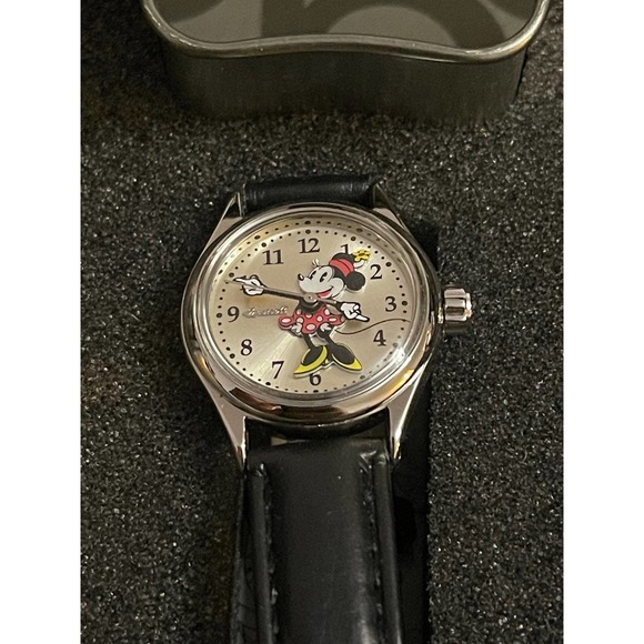 NICE New Ingersoll Disney Petite Minnie Mouse Quartz Womens Dress Watch - Picture 4 of 8